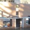 Front of Rammed Earth fire place