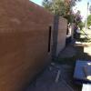 rammed earth fence