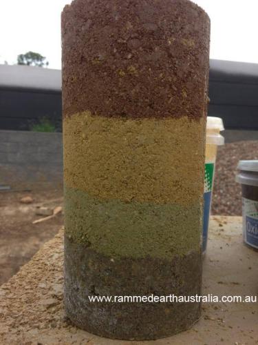 Rammed Earth Colour samples